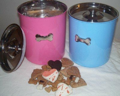 Gourmet Bakery Treat Filled Canister New Puppy Gift