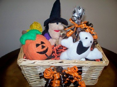 Scaredy Dog Halloween Gift Basket for Dog