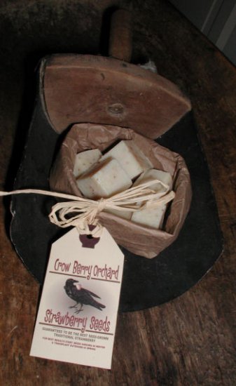Strawberry seed soap chunks
