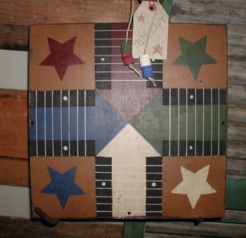 Primitive Star Parcheesi Board