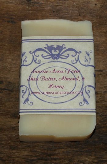Handmade Soap - Shea Butter, Almond, & Honey Bar