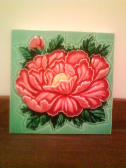 Antique Tile - Peony