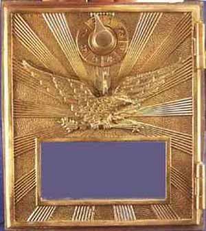 Post Office Box door Eagle with sun rays (medium)