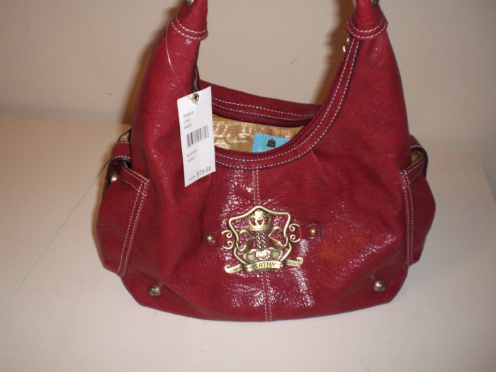 Kathy Van Zeeland Aviator Hobo in Chili Red