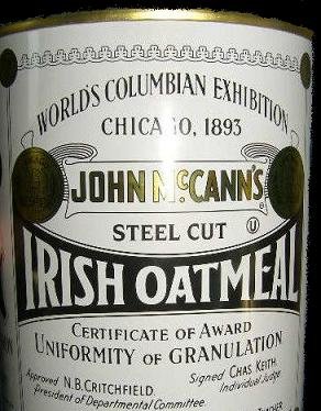 John McCann's Steel Cut Irish Oatmeal in a Collectors Tin