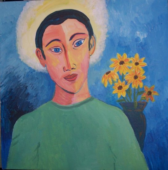 Boy with Flowers