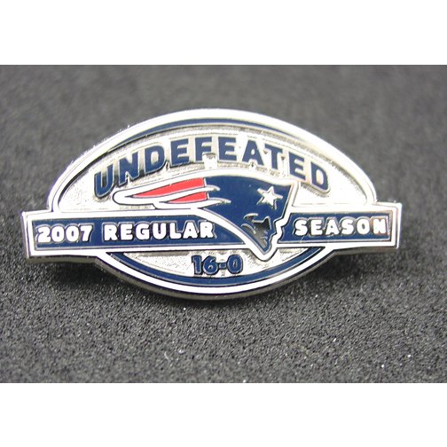 NE Patriots Undefeated 2007 Regular Season 16-0 Pin