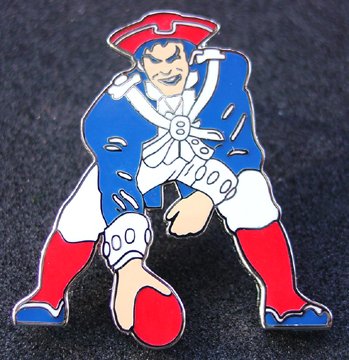 Pat the Patriots Minuteman Style Logo Pin