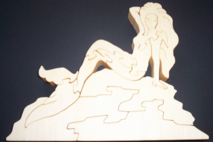 Wood Mermaid Puzzle