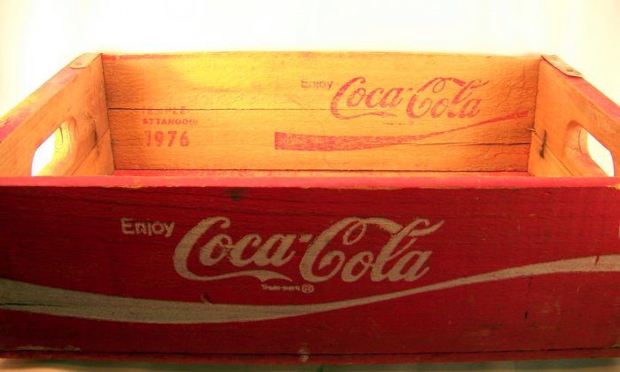 Vintage Red Coke Crate