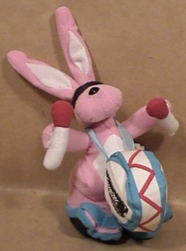 ADVERTISING DOLL ENERGIZER RABBIT BEANIE TOY 1990s NO TY