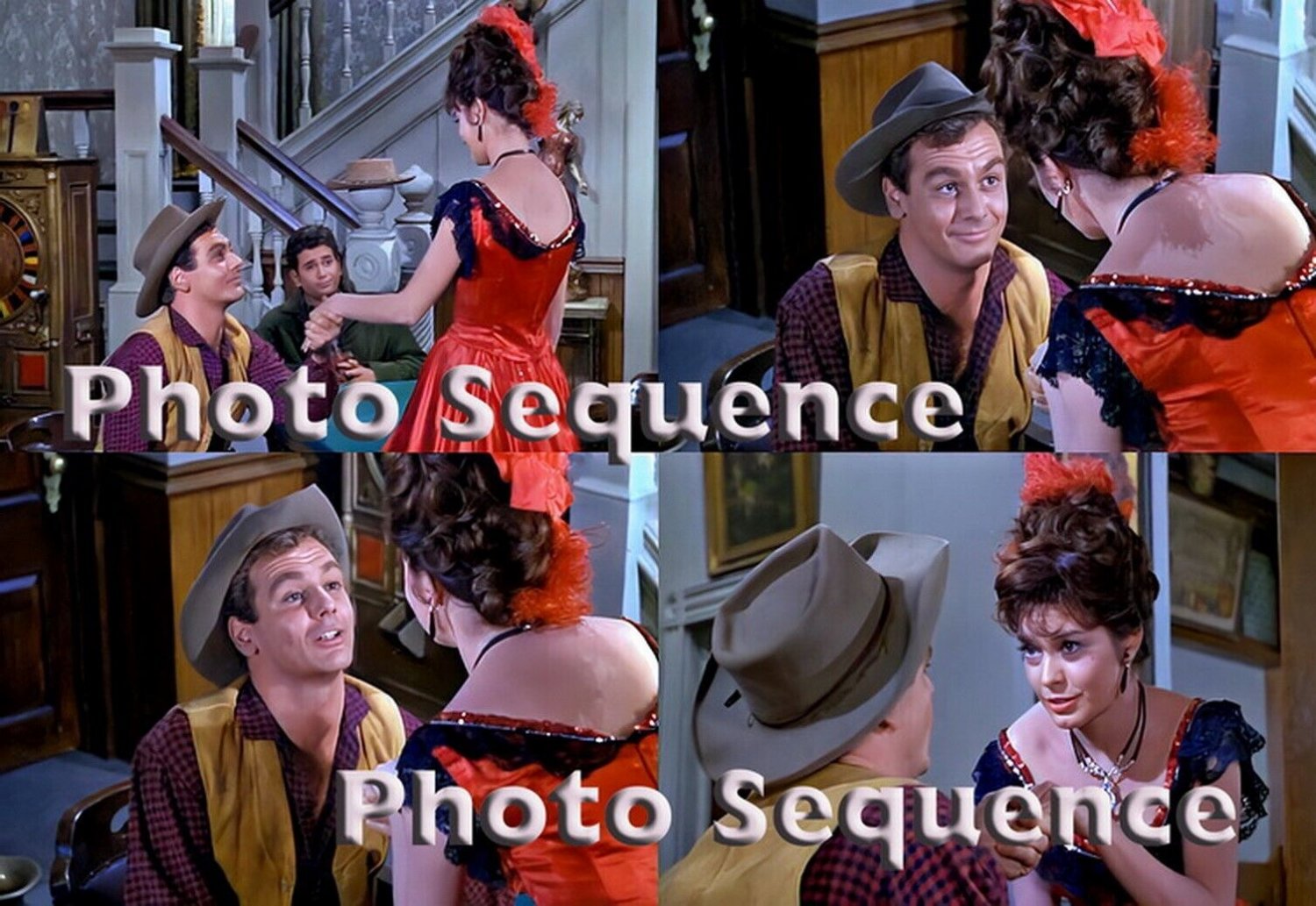 Bonanza Michael Landon Guy Stockwell Valerie Allen Photo Sequence