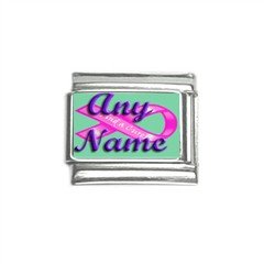 New 9mm photo Italian Charm Any Name Breast Awareness