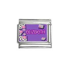 New 9mm photo Italian Charm Any Name Soccerball/flowers