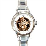 New Italian Charm round Watch Wiccan Star