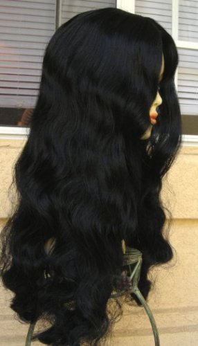Black Long Sexy Wavy Wig~Witch~Halloween Costume~Cosplay