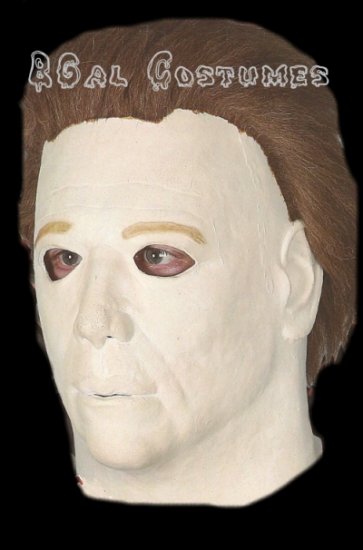 2008 Michael Myers White Halloween Mask~Movie~Costume
