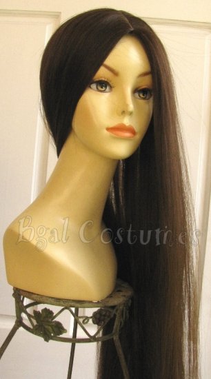 Long Brown Wig~No Bangs~Cosplay~Anime~Halloween Costume