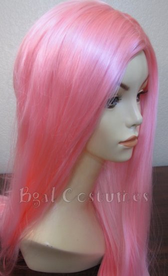Long Light Pink Wig~No Bangs~Cosplay~Anime~Halloween Costume