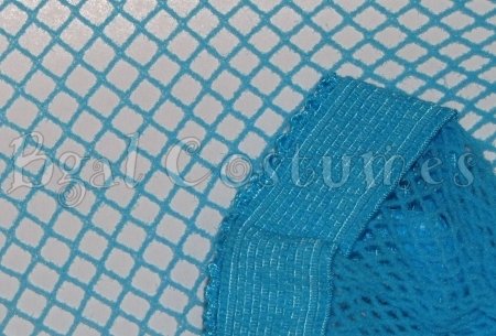 Turquoise Aqua Blue Fishnet Pantyhose~Hose~Stockings~One Size~Halloween