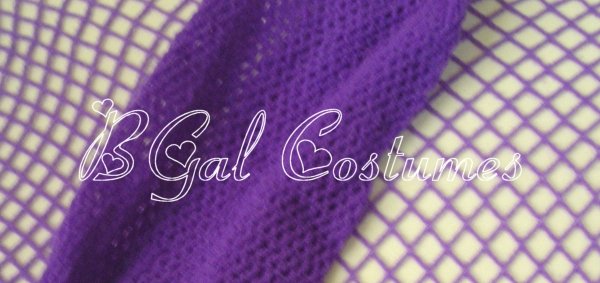Grape Purple PLUS QUEEN Size Fishnet Pantyhose~Hose~Stockings~Halloween