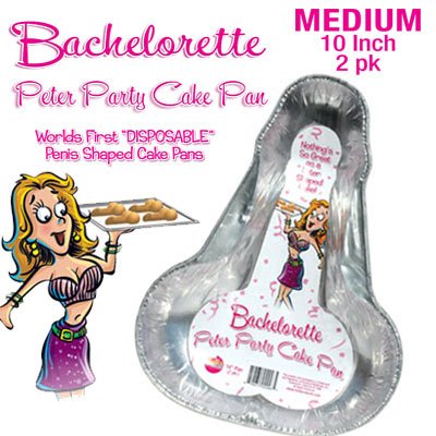 Bachelorette Party 10" Penis Cake Pans or Jello Molds~Set of 2!