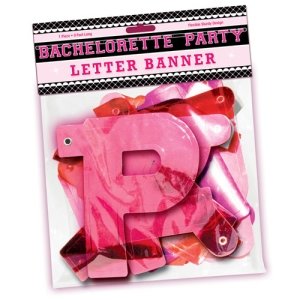 Bachelorette Party Letter Banner~Hot Pink Foil~Supplies
