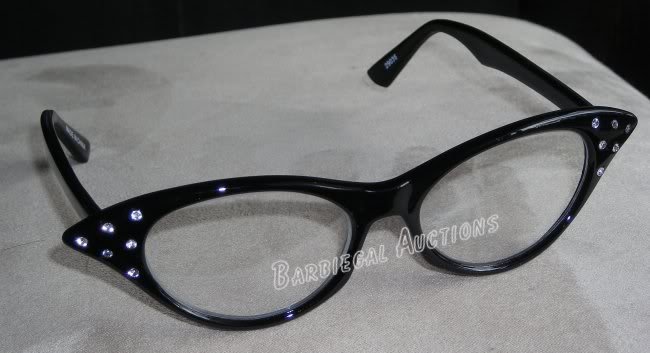 Black Cateye Glasses~Cat Eye~1950's Halloween Costume