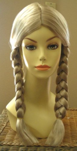 BLONDE BRAIDED WIG~BRAIDS~HEIDI~HALLOWEEN COSTUME