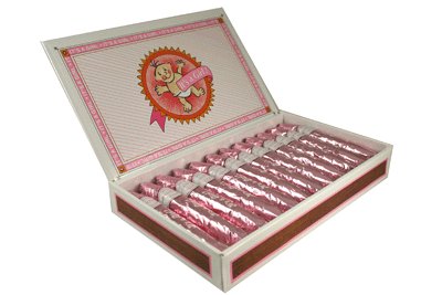 It's a Girl Pink Chocolate Cigars for baby girl