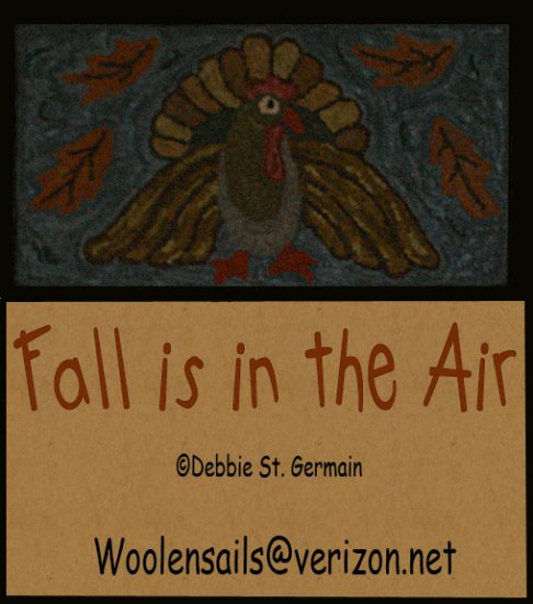 Rug Hooking & Punch Needle Pattern EBooklet "Fall is in the Air"