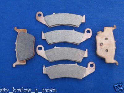 04-09 HONDA BRAKES TRX450R 450R FRONT & REAR BRAKE PADS 2-185-1-373