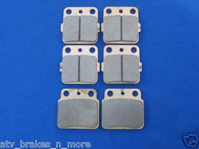 KAWASAKI BRAKES 03-05 KAWASAKI KFX400 400 FRONT & REAR BRAKE PADS #2-3030S-1-3036S