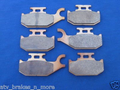 CAN AM BRAKES 08-09 RENEGADE 500 4X4 EFI FRONT & REAR BRAKE PADS #2-2049S-1-7064S