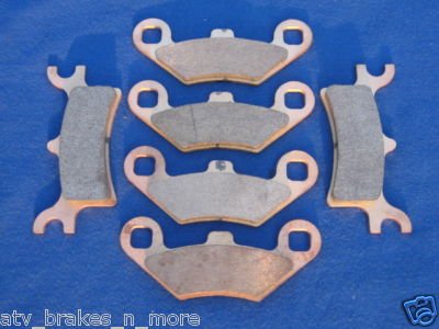 POLARIS BRAKES 2002 ATV PRO 500 4x4 PPS FRONT & REAR BRAKE PADS #2-7036-1-7058S