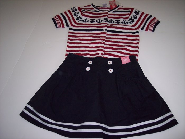 NWT Skirt & Sweater Sz 10 Gymboree Bon Voyage Line