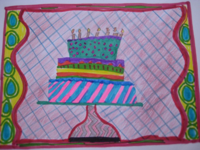 Birthday Cake Handmade Card