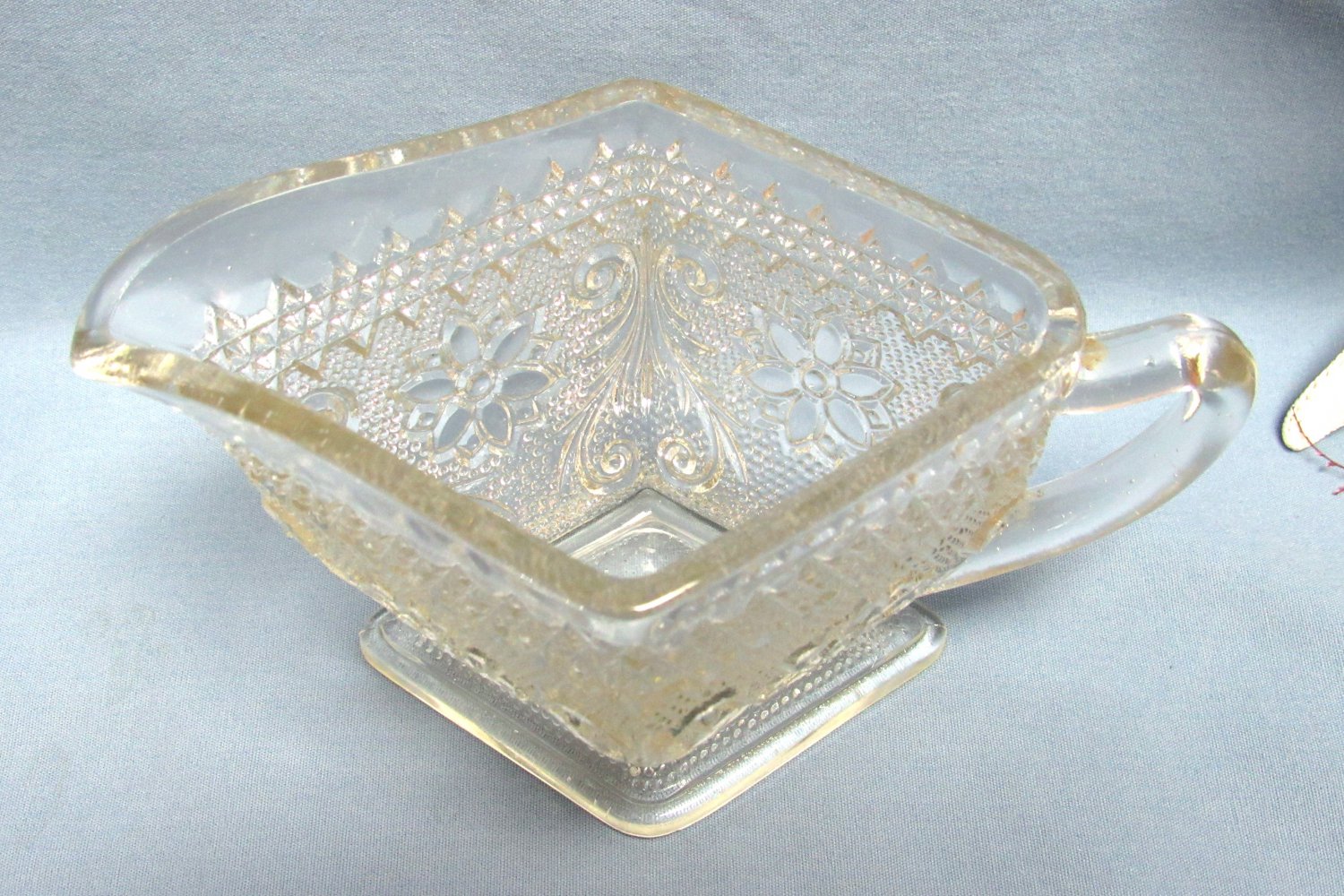 Vintage Anchor Hocking Tiara Sandwich Glass Creamer