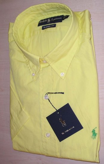 NEW RALPH LAUREN POLO Mens Classic Fit Dress Shirt L Large NWT