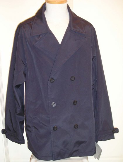 NEW LONDON FOG Mens Coat jacket XL Regular Navy NWT $125