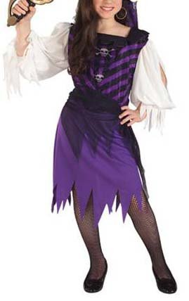 NEW Pirate Queen Kids Halloween Costume S Small Girls