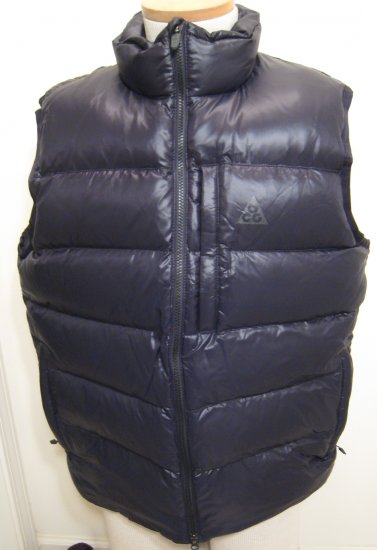 NEW NIKE ACG Mens Down 550 Vest NWT $110 Black L Large