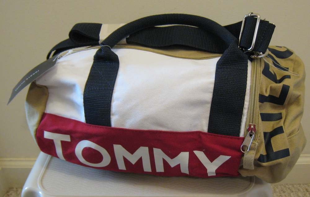 NEW TOMMY HILFIGER Mini Duffle Gym Travel Bag Tote NWT Small