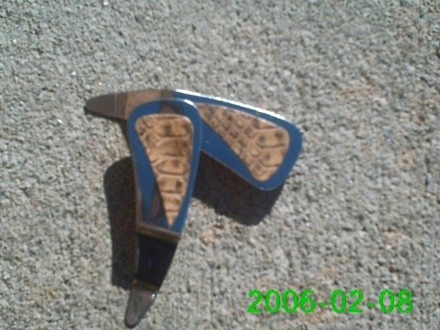 Genuine Snake skin *Zaro design clip-on earrings