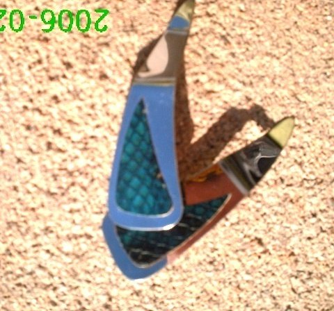 Teal genuine snake skin *Zaro 2 design dangle earrings