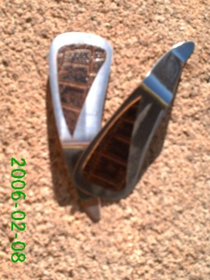 Brown crocodile stamped leather clip-on earrings