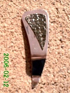 Green snake skin stamped leather *Zaro design clip-on earrings