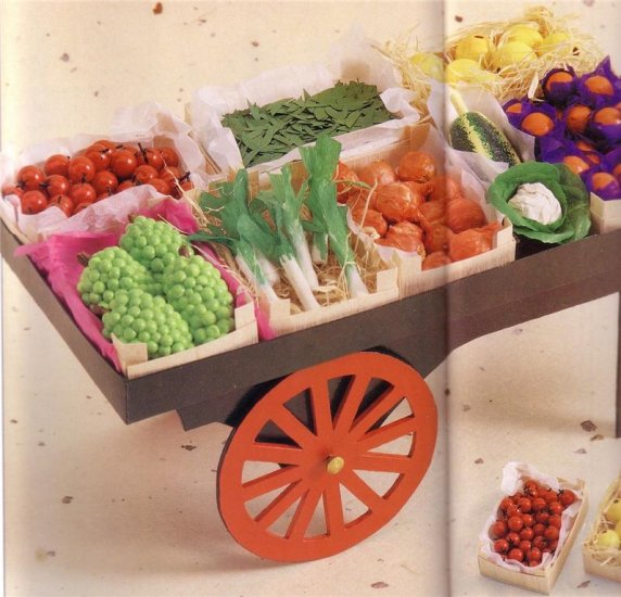 FLORAL PAPER CRAFTS ~BEAUTIFUL FLOWERS and VEGGIES Paper Craft ~ ART BOOK
