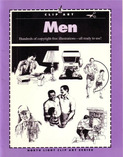 MEN ILLUSTRATIONS ~ CLIP ART ~ DRAWING REFERENCE BOOK