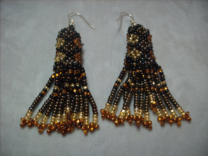 Gold Beaded Earrings ER-1
